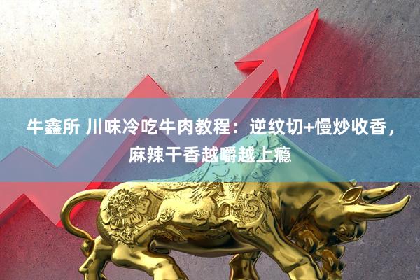 牛鑫所 川味冷吃牛肉教程：逆纹切+慢炒收香，麻辣干香越嚼越上瘾